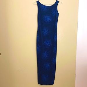 Ready for the Holidays! Sparkly Blue Long Gown